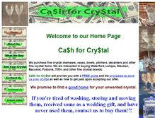 Tablet Screenshot of cashforcrystal.com
